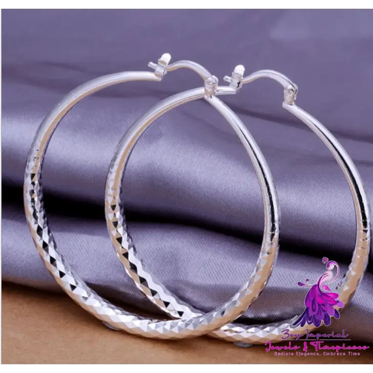 Exaggerated Large Hoop Earrings