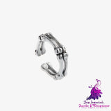 Titanium Steel Bone Design Men’s Ring