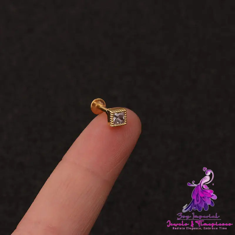 Zircon Labret Fashion Ear Stud