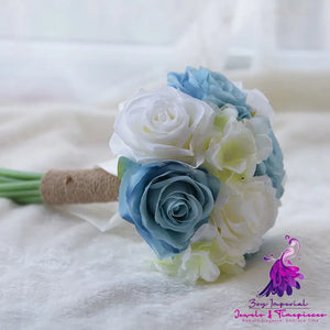 Bridesmaids Holding Flower Bouquet