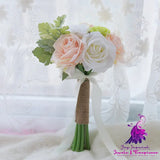 Bridesmaids Holding Flower Bouquet