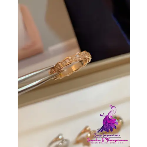 Boutique Snake Diamond Ring for Index Finger