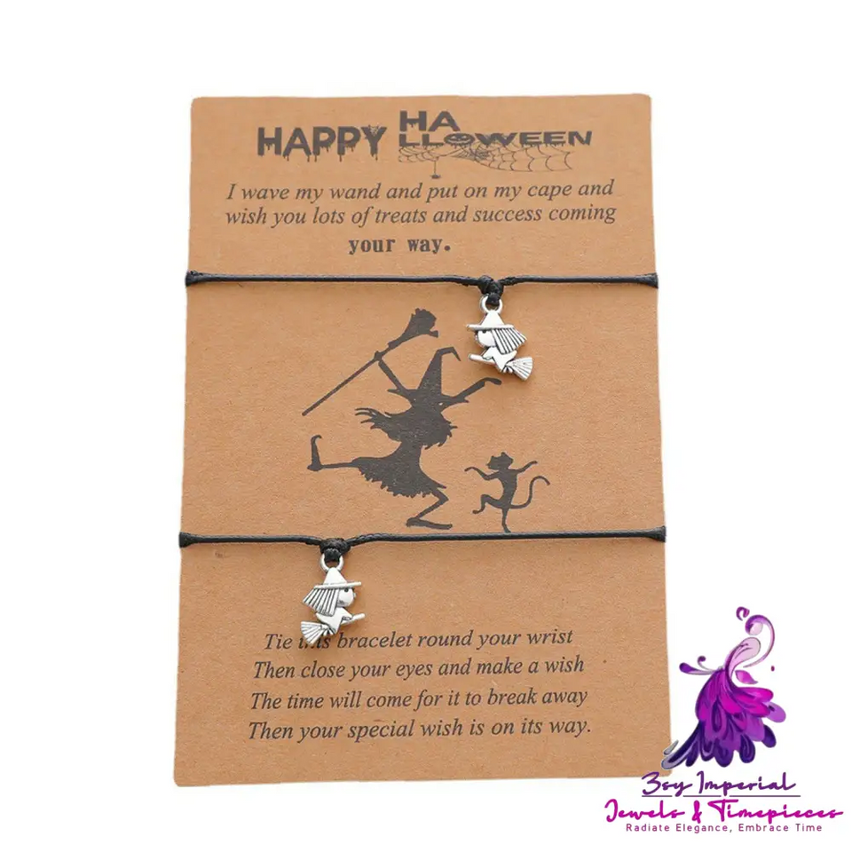 Personalized Broom Spoof Card Bracelet