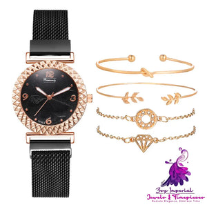 Butterfly Bracelet Combination Watch Set