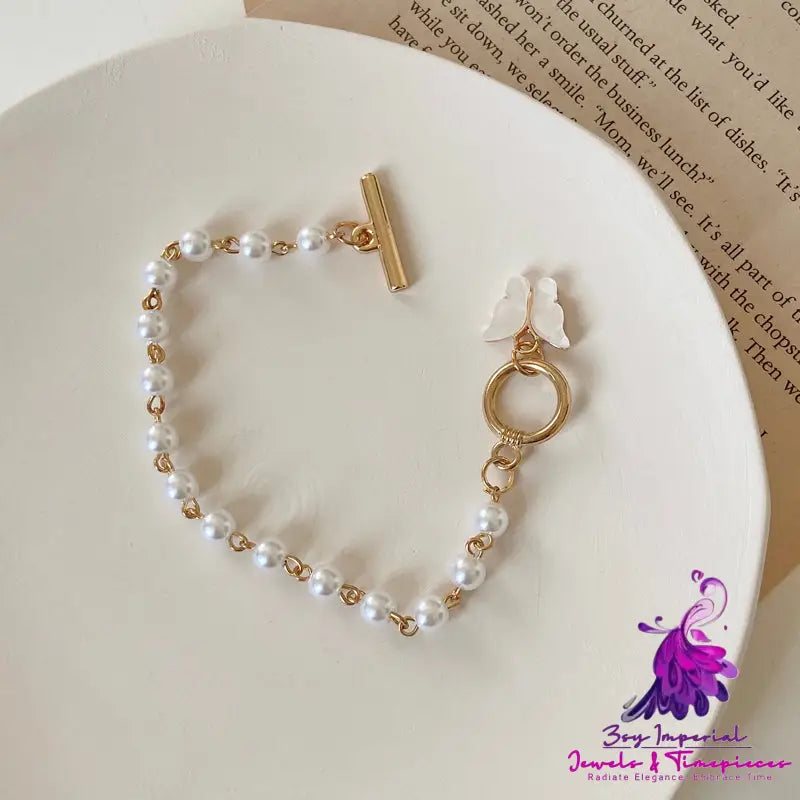 Gold Color Charm Pearl Bracelets