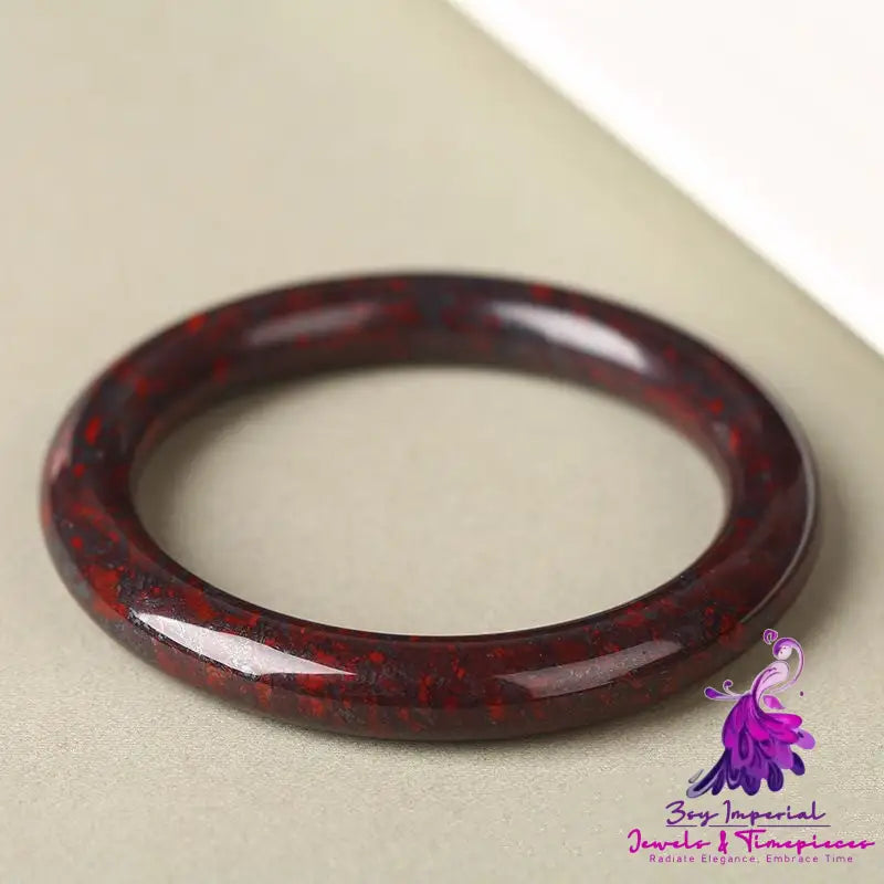 Chicken Blood Red Jade Bracelet