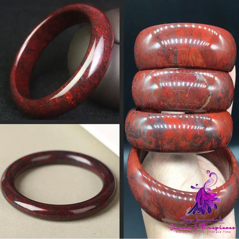 Chicken Blood Red Jade Bracelet