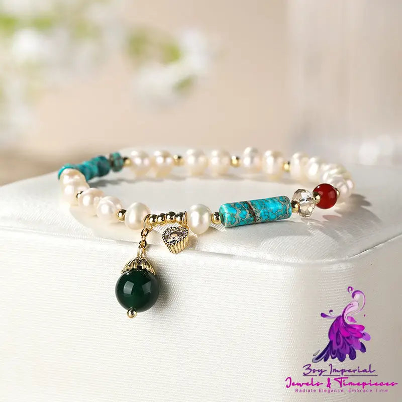 Color Matching Agate Turquoise Bracelet