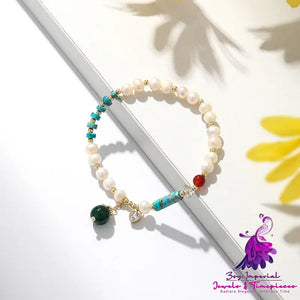 Color Matching Agate Turquoise Bracelet