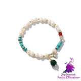 Color Matching Agate Turquoise Bracelet