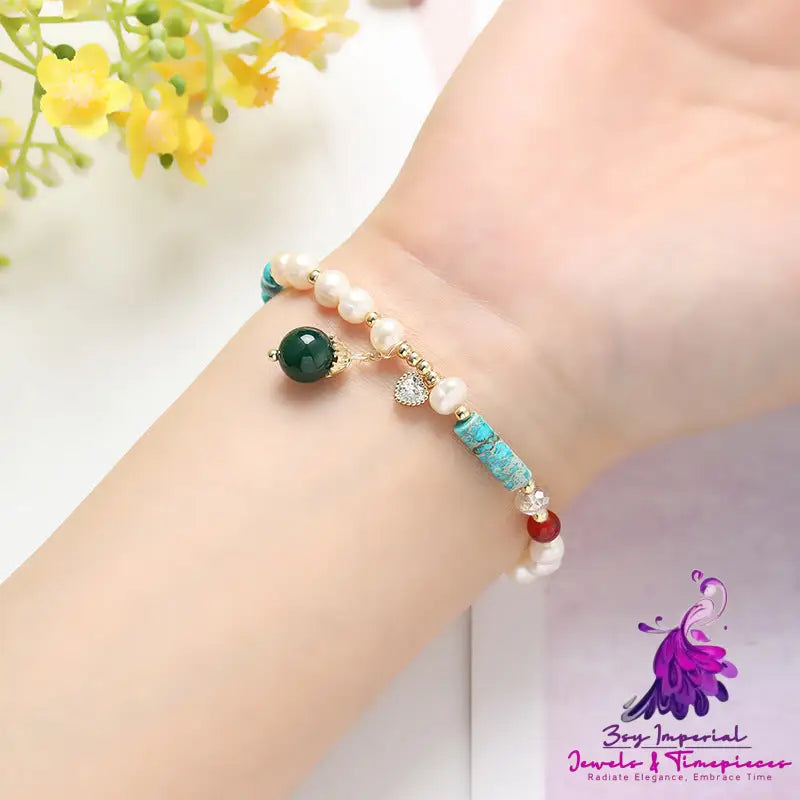 Color Matching Agate Turquoise Bracelet