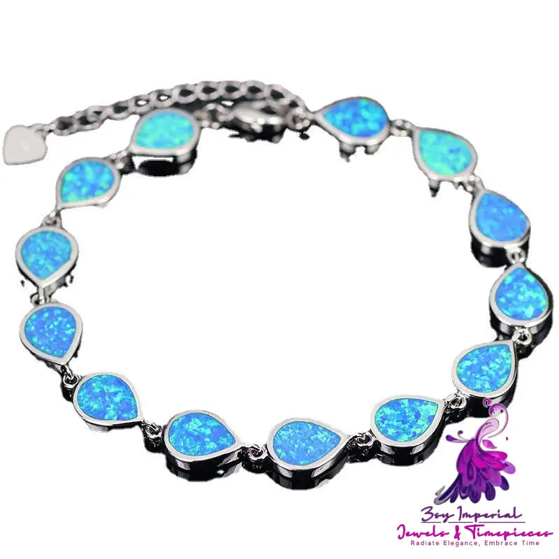 Round Bracelet Fashion Colored Gems Ornament