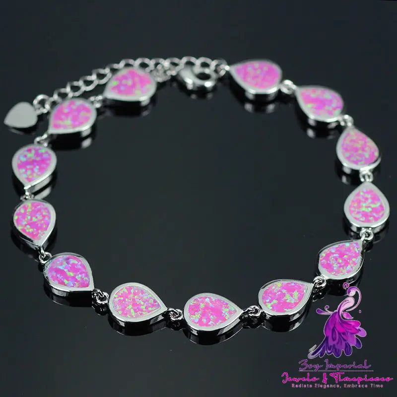 Round Bracelet Fashion Colored Gems Ornament