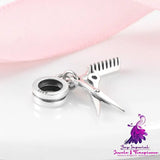 Pearl Pendant Hair Dryer Scissors Comb