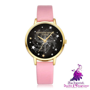 Starry Sky Female Watch Bracelet Set