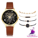 Starry Sky Female Watch Bracelet Set