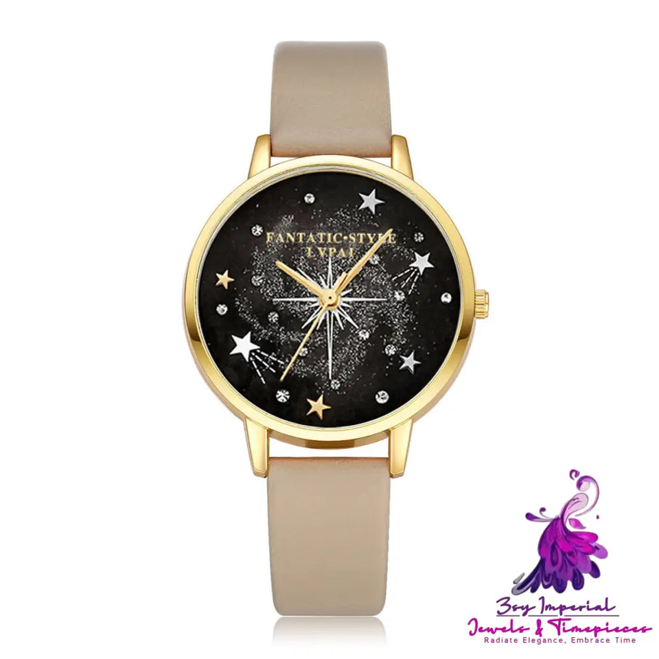 Starry Sky Female Watch Bracelet Set