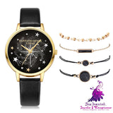 Starry Sky Female Watch Bracelet Set