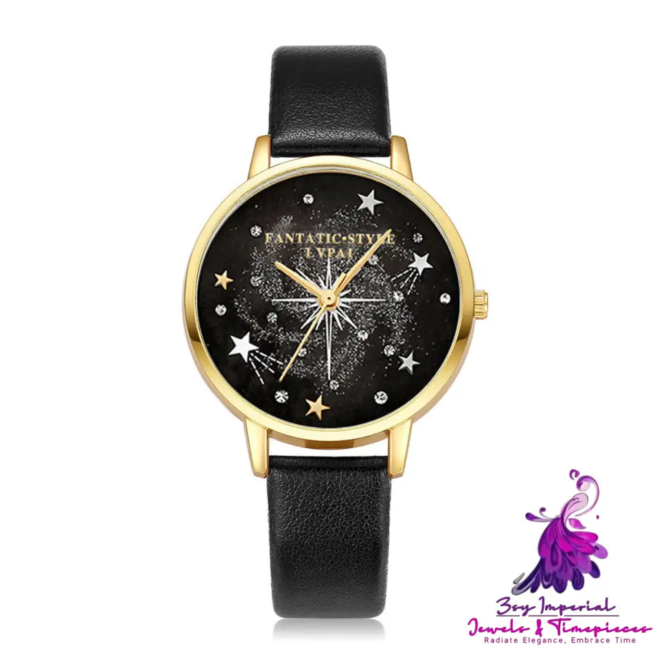 Starry Sky Female Watch Bracelet Set