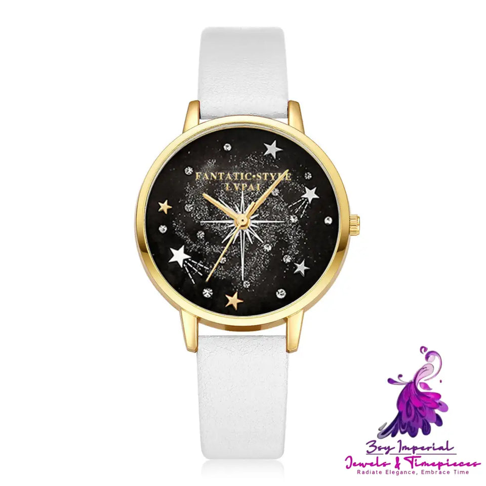 Starry Sky Female Watch Bracelet Set