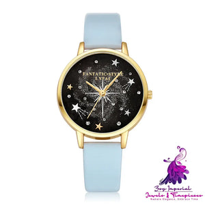 Starry Sky Female Watch Bracelet Set