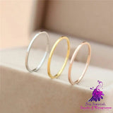 Stylish Glossy Fine Circle Couple Simple Simple Bracelet