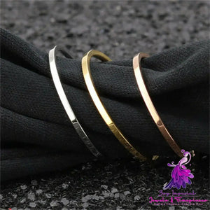 Stylish Glossy Fine Circle Couple Simple Simple Bracelet