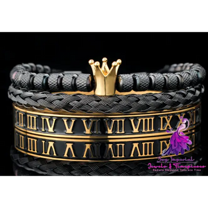 Crown Stainless Steel Handmade Bracelet