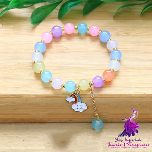 Colored Daisy Crystal Bracelet