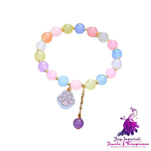 Colored Daisy Crystal Bracelet