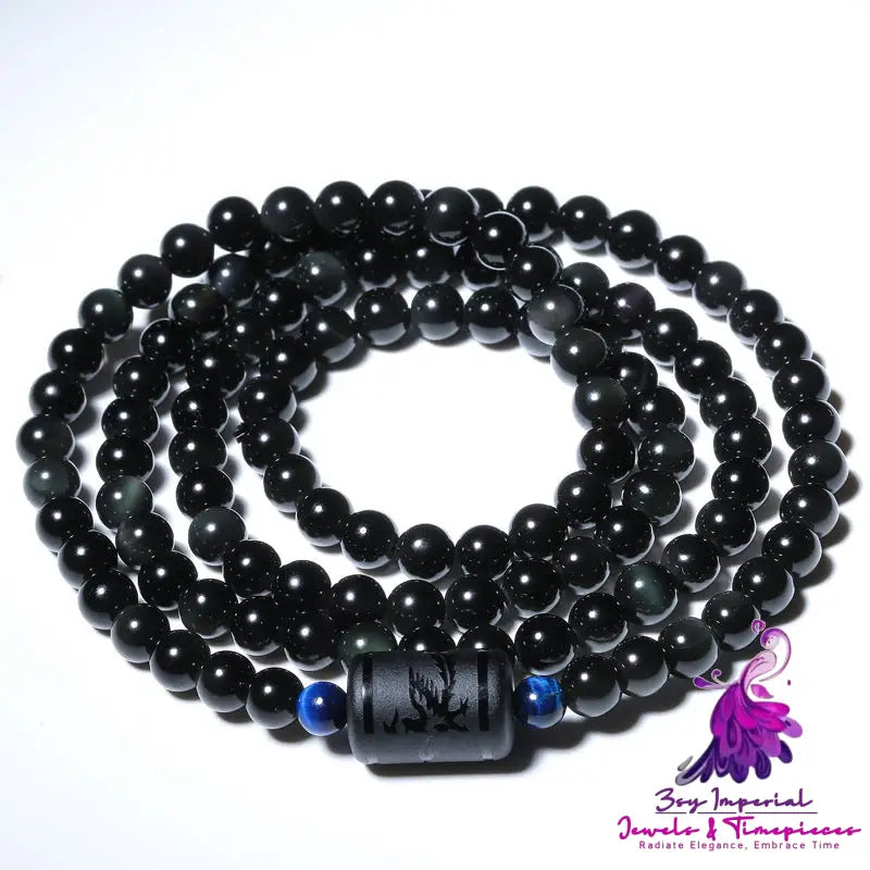 Korean Crystal Obsidian Bracelet