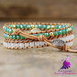 Opal Crystal Triple Wrap Bracelet