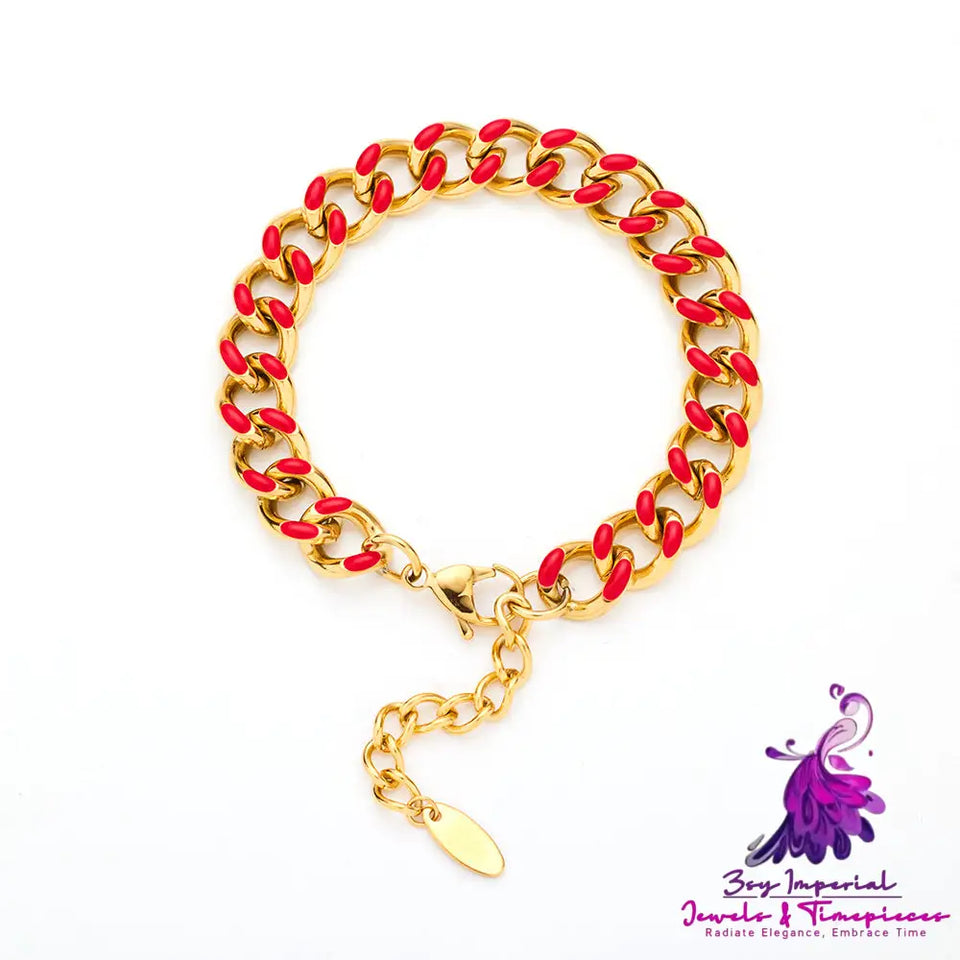 High-grade Cuban Drip Bracelet