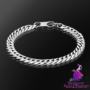 Hexagonal Grinding Cuban Bracelet