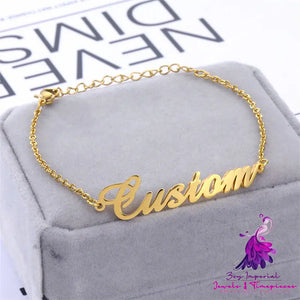 Personalized Stainless Steel Name Bracelet