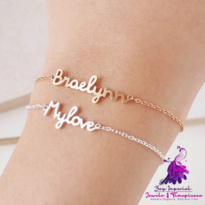 Personalized Stainless Steel Name Bracelet