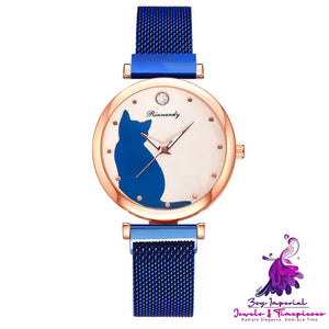 Cat-themed Bracelet Watch Set