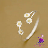 Wholesale Daisy Sterling Silver Bracelet