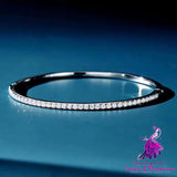 925 Silver Fine Row Diamond Bracelet