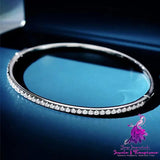 925 Silver Fine Row Diamond Bracelet