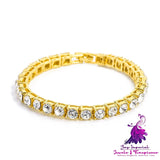 Mens Fashion Single Drain Diamond Bracelet