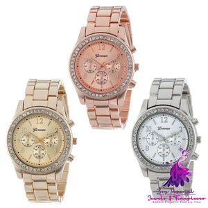 Geneva Diamond Bracelet Watch