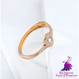 Eye Style Gold Alloy Gold Plated Diamond Decorative Simple