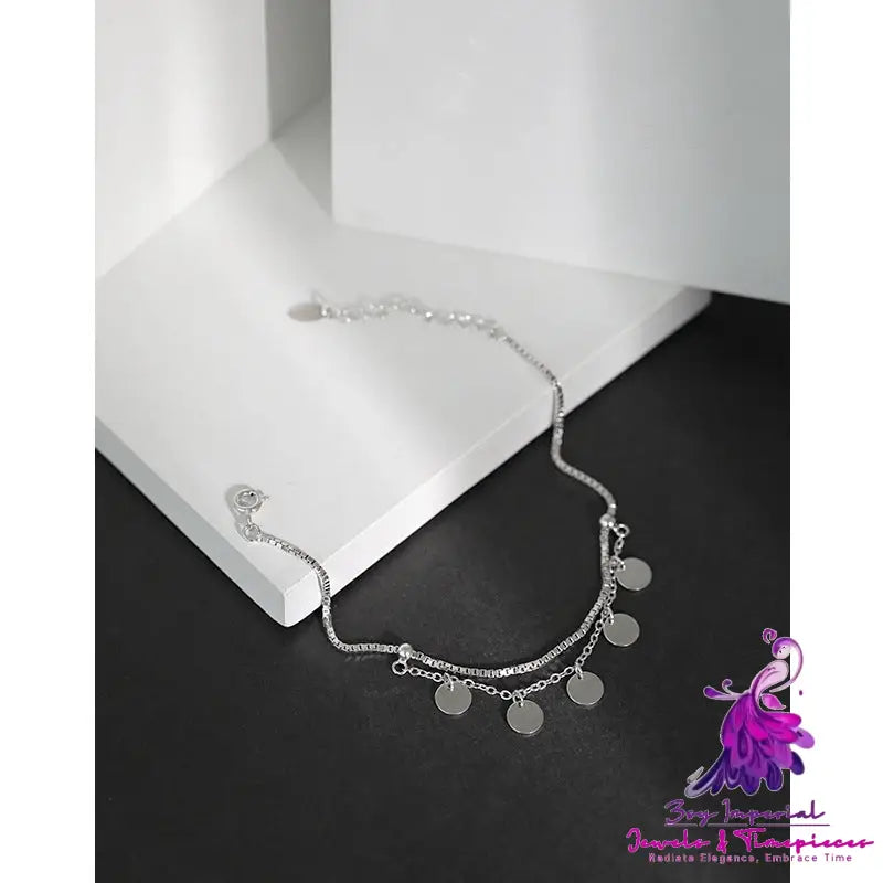 Double Layer Sterling Silver Bracelet