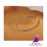 Double Layer Sterling Silver Bracelet