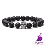 Micro Inlaid Zircon Skull Bracelet