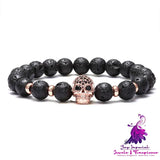 Micro Inlaid Zircon Skull Bracelet