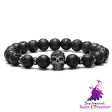 Micro Inlaid Zircon Skull Bracelet