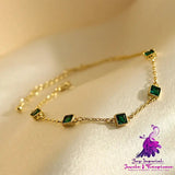 Fashionable All-match Elegant New Exquisite Emerald Zircon