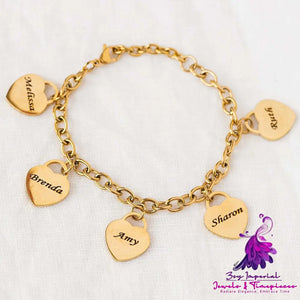 Love Engraved Bracelet